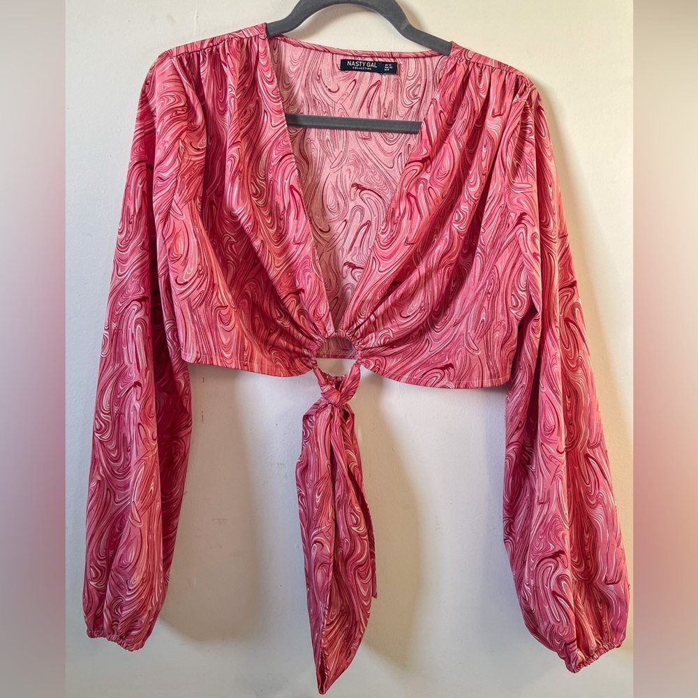 Nasty Gal 60s style crop top